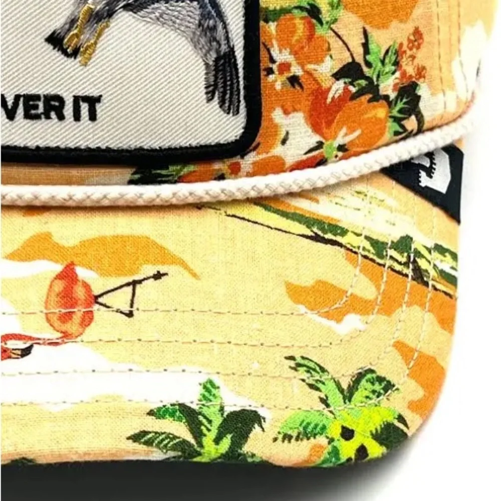 Goorin Bros Floral Tan Cap - Quittin Time - Over It - Picture 3 of 5